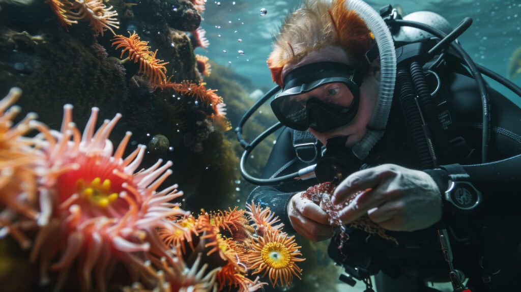 Scuba diving great barrier reef